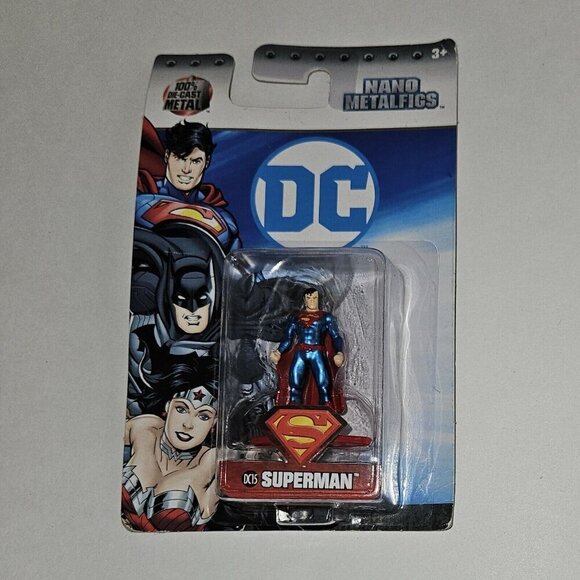 2 DC Nano Metalfigs SMALL 1.75" Figures Lot Diecast Metal Superman Wonder Woman - Picture 2 of 6
